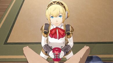 Hentai porn: Aigis in the bedroom getting fucked hard and fast!