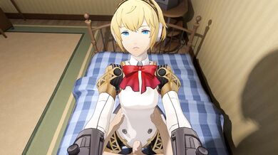 Hentai porn: Aigis in the bedroom getting fucked hard and fast!