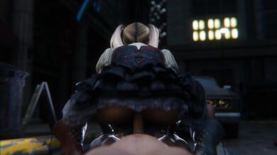 Harley Quinn Cowgirl Ride in her Arkham Asylum Outfit, with Ultra-High Definition 3D Viewing