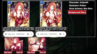 'Battling Asagi Angel with the Infernal Queen Astaroth in an H-Scene'