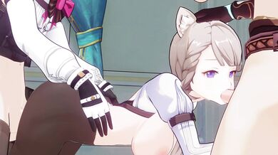 "The Sexual Education of Lynette with Her Two Male Teachers in French Class: Aline (A Hentai Threesome)"