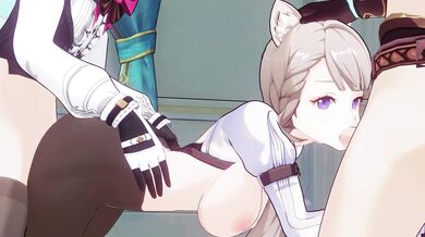 "The Sexual Education of Lynette with Her Two Male Teachers in French Class: Aline (A Hentai Threesome)"