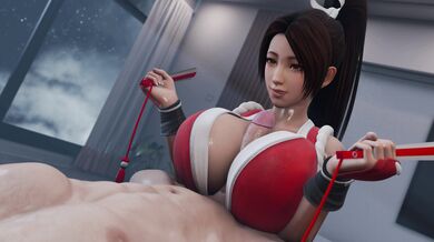 'Kawaii Schoolgirl Mai Shiranui Cums on Dildo in Highschool Uniform (No Wm) [Goonduude]'