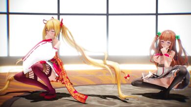 "Stripping with a Twist: A Sensual Dance of Chocolate Cream and Erotic Moves (000MMD)"