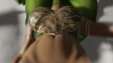 'The Orc's Bestiality with the Brunette Lady - Throat Destroyed'