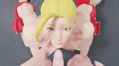 Champions of the Flesh! Cammy and Chun-Li suck each others poison in a fiery Street Fighter threesome!