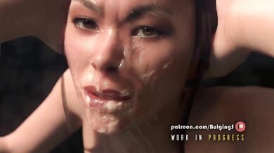 This hot Asian babe is going to give you an oral blast like no other! Watch as Kitana takes on big bulgingsenpai and shows off her skills