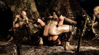 Watch Jills encounter with the Falmer in first person perspective