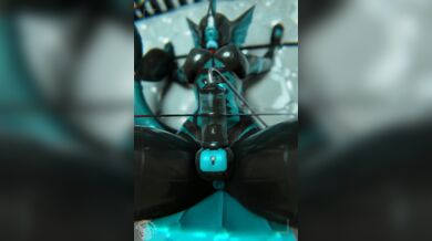 Watch as a giant bulging drone penetrates an evil bananas tight hole with ease in Drone Bulge Penetration