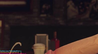 Three-way love between Mary, Shermie and a blue dildo!