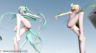 Miku and Rin - No Time for Tears - MMD Vocaloid Hentai Porn