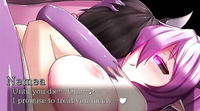 Watch the hot Succubus seducing the prison warden in a steamy encounter, as she takes him on an erotic adventure inside her magical lair!