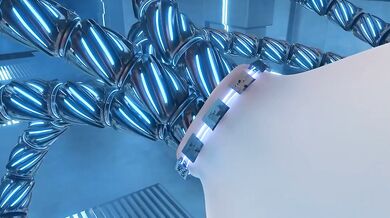 Watch as these two busty women enjoy a steamy lesbian encounter that ends with a facial cumshot in Nikke Modification^（Rapi）