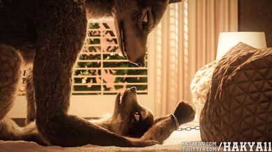 The masochist with a whip, Hakya11 dominates and satisfies her submissive lover in Painful Pleasures