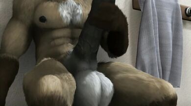 Hentai Aaron Fapping with Giant Monster [H0rs3]