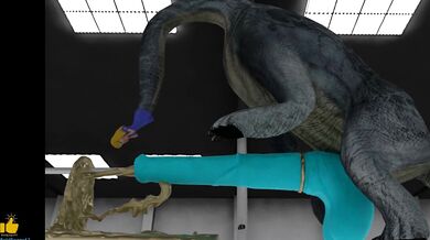 [Boldfinger42] Dino Lesbian Anal Blowjob - Vaginal Creampie