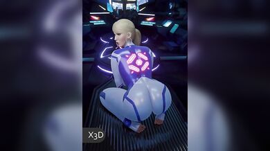 Sexy Samus Aran Bouncing on Her Booty