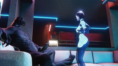Office Sex Frenzy - Cortana, Stripper and Dance!