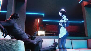 Office Sex Frenzy - Cortana, Stripper and Dance!