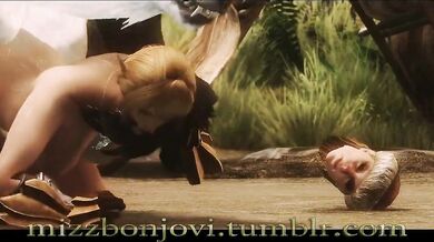 Skyrim: The Darkwater Incident - MissyB and MizzbonJovi have a steamy threesome