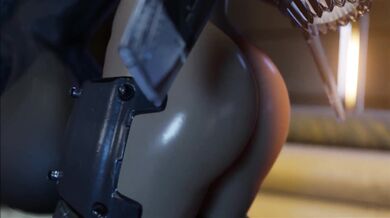 Valkyrie and her horse with big tits have a wild fuck session in the bartender’s cabin