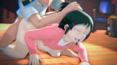 Inko, Midoriya and Katsuki Bakugou fuck in a room with nine shades of rouge