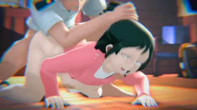 Inko, Midoriya and Katsuki Bakugou fuck in a room with nine shades of rouge