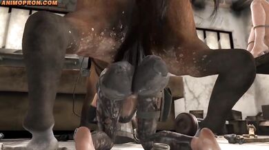 Watch as the Anime girl stretches her tight pussy hole to the limit in this HMV store Will she be able to fit all of those discs inside?