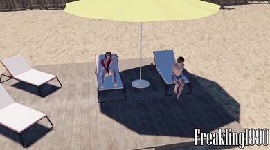 Welcome to the FutaFemboy beach! (Futa x Male, Female x Femboy)
