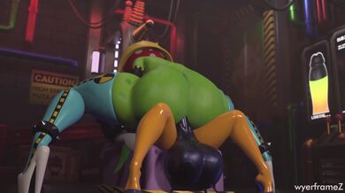 Sexy Assistant Gets Fucked in the Laboratory with a Bob-Omb Bomb!