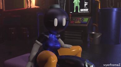 Sexy Assistant Gets Fucked in the Laboratory with a Bob-Omb Bomb!