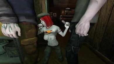 Damsel in Distress Gets Fucked by a Bucket