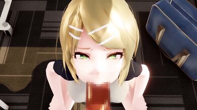 Syu-Pi Rin sucks and swallows her lover’s cock in a hot and steamy blowjob scene!