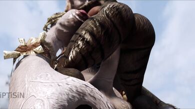 Dark Cat Mommy Rides Futanari Giants Cock, Juicy and Curvy