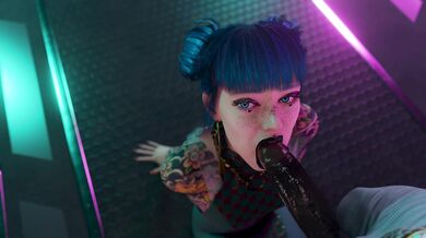 Sexy Cheri Gives a Blowjob to Her Black Stud while Watching Porn on PewPosterous