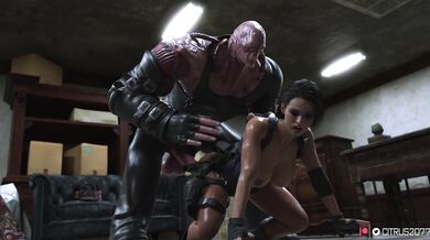 Jill Valentine gets a hot and steamy train ride!