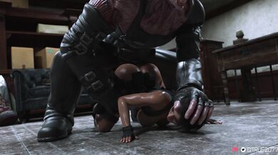 Jill Valentine gets a hot and steamy train ride!