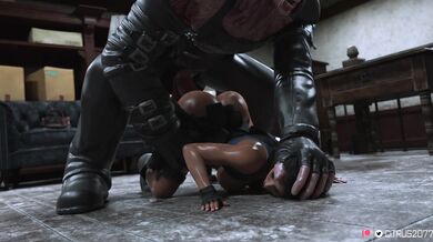 Jill Valentine gets a hot and steamy train ride!