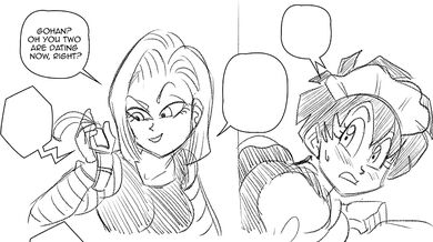 This is a hentai porn video featuring Android 18 and Videl [Fun Sexy Dragonball]