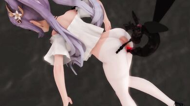 Sticky Situation - Miaoshaquan and Keqing get stuck in a wall while being fucked by cockroaches