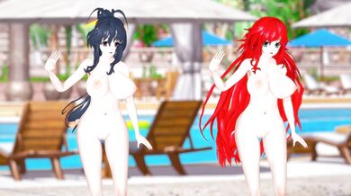 Rias Gremory x Akeno Himejima 4K [Cobby]