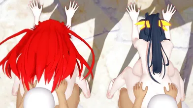 Rias Gremory x Akeno Himejima 4K [Cobby]