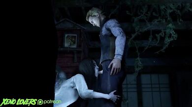Ringu girl Sadako gives a sloppy blowjob to Felix in the horror game Dead by Daylight, while shes also being hunted down by vengeful spirits