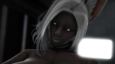 The sexy bunny girl with uncontrollable lust for a big thick cock!