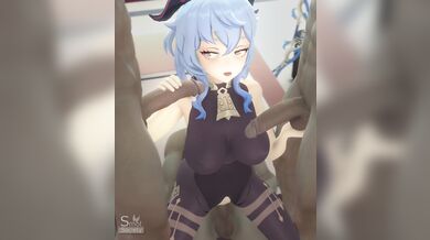 Four guys and a girl decide to have some fun in the society room, but things get wild when they start experimenting with each other