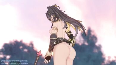 Dehya Gets Creamed by a Huge Monster Cock