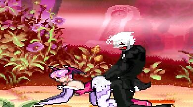 MUGENs Lilith is in the Doggystyle position, ready for ABAO!