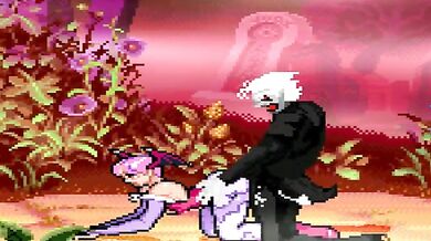 MUGENs Lilith is in the Doggystyle position, ready for ABAO!