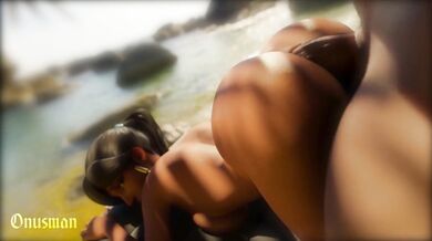 Re-imagining the Overwatch character, Pharah, in a hentai scene with anal sex involved Pharah Anal: Onusman Edition