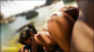 Re-imagining the Overwatch character, Pharah, in a hentai scene with anal sex involved Pharah Anal: Onusman Edition